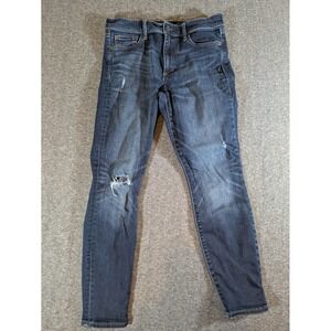 Gap 1969 Jeans Women's‎ 30"W/26"L  Skinny Super High Rise Stretch Distressed